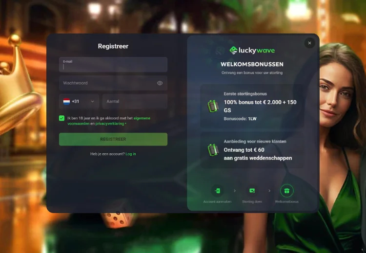 Luckywave Casino – Speel slots en live spellen met echt geld image 2